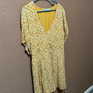 Yellow Floral Dress